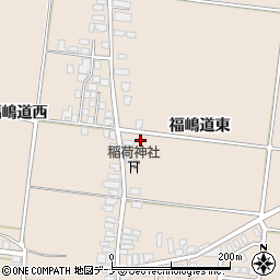 秋田県横手市増田町増田（福嶋道東）周辺の地図