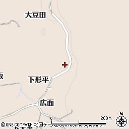 秋田県にかほ市象潟町下形平周辺の地図