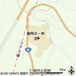 釜石市役所　唐丹児童館周辺の地図