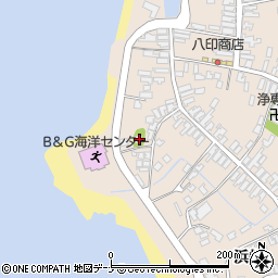 秋田県にかほ市象潟町二丁目塩越187周辺の地図