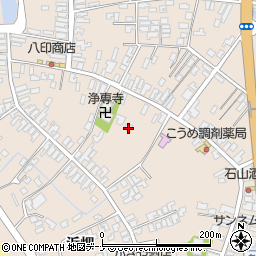 秋田県にかほ市象潟町二丁目塩越42周辺の地図