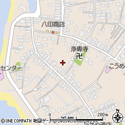 秋田県にかほ市象潟町二丁目塩越周辺の地図