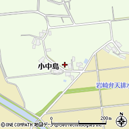 秋田県湯沢市角間小中島周辺の地図