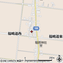 秋田県横手市増田町増田（福嶋道西）周辺の地図