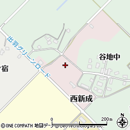 秋田県雄勝郡羽後町西新成周辺の地図