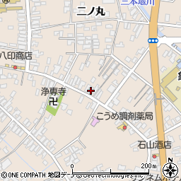 秋田県にかほ市象潟町二丁目塩越22周辺の地図