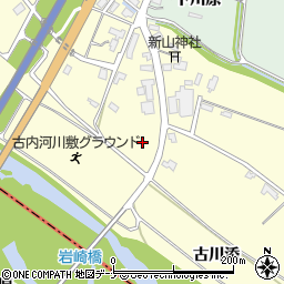 秋田県横手市十文字町佐賀会古川添周辺の地図