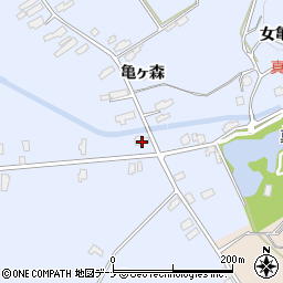 秋田県横手市増田町亀田柳原63周辺の地図