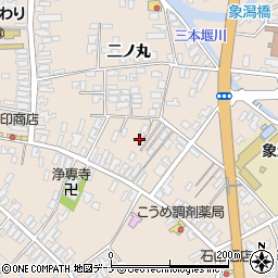 秋田県にかほ市象潟町二丁目塩越19-1周辺の地図