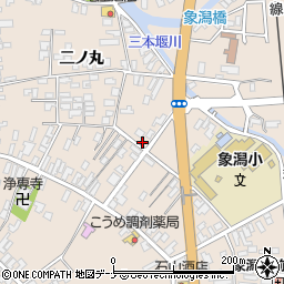 秋田県にかほ市象潟町妙見下19-1周辺の地図