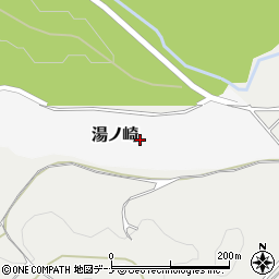秋田県雄勝郡羽後町湯ノ崎周辺の地図
