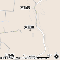 秋田県にかほ市象潟町大豆田周辺の地図