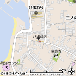 秋田県にかほ市象潟町一丁目塩越173周辺の地図