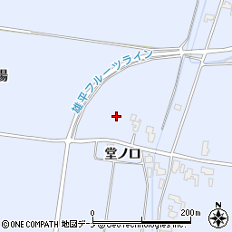 秋田県横手市増田町亀田（樋場）周辺の地図