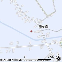 秋田県横手市増田町亀田（沢口）周辺の地図