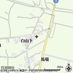 秋田県湯沢市角間白山下15周辺の地図