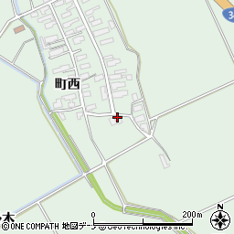 秋田県横手市十文字町仁井田町頭周辺の地図