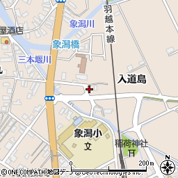秋田県にかほ市象潟町入道島42周辺の地図
