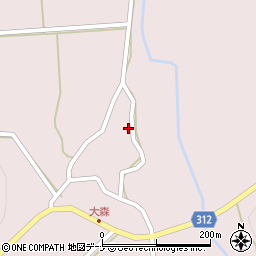 秋田県にかほ市象潟町横岡大森周辺の地図
