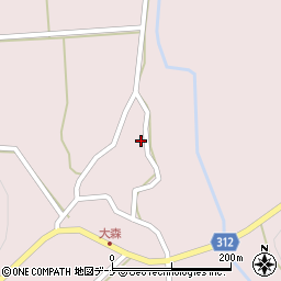 秋田県にかほ市象潟町横岡（大森）周辺の地図