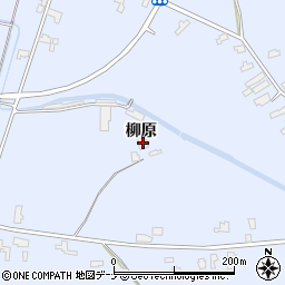 秋田県横手市増田町亀田柳原周辺の地図