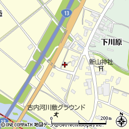 秋田県横手市十文字町佐賀会新山道添周辺の地図