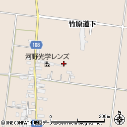 秋田県横手市増田町増田（竹原道下）周辺の地図