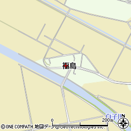 秋田県湯沢市角間（福島）周辺の地図