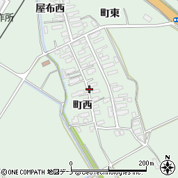 秋田県横手市十文字町仁井田（町西）周辺の地図