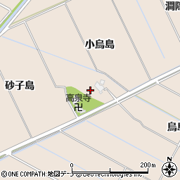 秋田県にかほ市象潟町小烏島周辺の地図