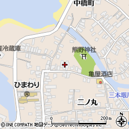 秋田県にかほ市象潟町一丁目塩越17周辺の地図
