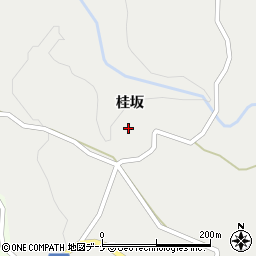 秋田県にかほ市伊勢居地（桂坂）周辺の地図