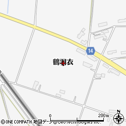 岩手県奥州市江刺稲瀬鶴羽衣周辺の地図