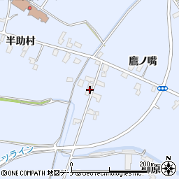 秋田県横手市増田町亀田柳原246周辺の地図