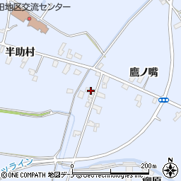秋田県横手市増田町亀田柳原246-5周辺の地図