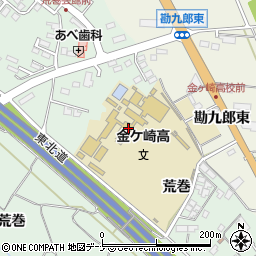 岩手県立金ケ崎高等学校周辺の地図