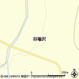 秋田県由利本荘市矢島町城内谷地沢周辺の地図