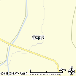 秋田県由利本荘市矢島町城内（谷地沢）周辺の地図