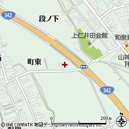 セブンイレブン十文字町仁井田店周辺の地図