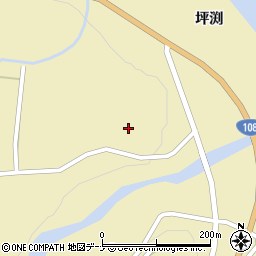 秋田県由利本荘市鳥海町下川内前坪周辺の地図