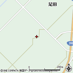 秋田県雄勝郡羽後町足田要害周辺の地図