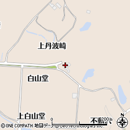 秋田県にかほ市象潟町白山堂周辺の地図
