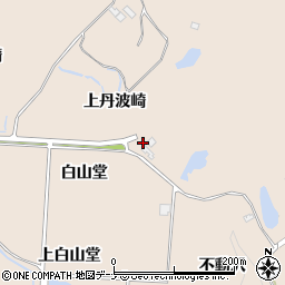 秋田県にかほ市象潟町（白山堂）周辺の地図