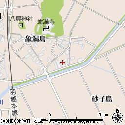 秋田県にかほ市象潟町象潟島108-1周辺の地図
