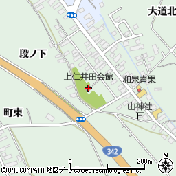 上仁井田会館周辺の地図