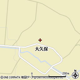 秋田県由利本荘市鳥海町下川内小久保周辺の地図
