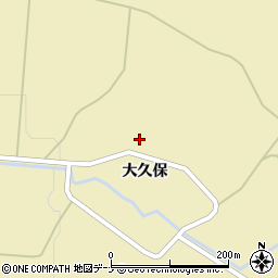 秋田県由利本荘市鳥海町下川内（小久保）周辺の地図
