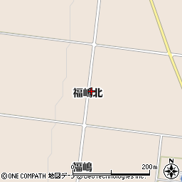 秋田県横手市増田町増田福嶋北周辺の地図
