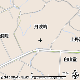 秋田県にかほ市象潟町丹波崎周辺の地図