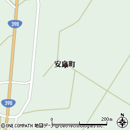 秋田県雄勝郡羽後町足田安良町周辺の地図
